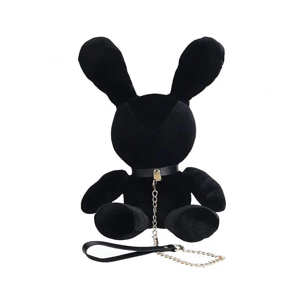 Shots Rabbit Bondage Adult Stuffy Velvet Stuffy Small Black  Novelties - Gag Gifts