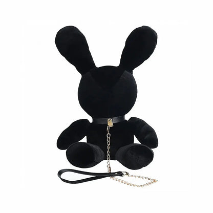 Shots Rabbit Bondage Adult Stuffy Velvet Stuffy Small Black  Novelties - Gag Gifts