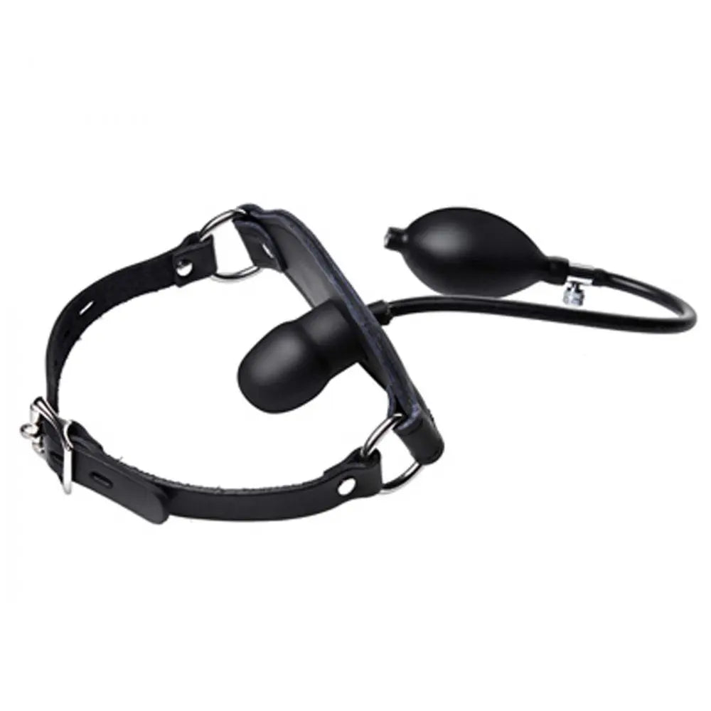 Silencer Silicone Locking Inflatable Penis Gag BDSM Gag  Masks, Gags and Blindfolds