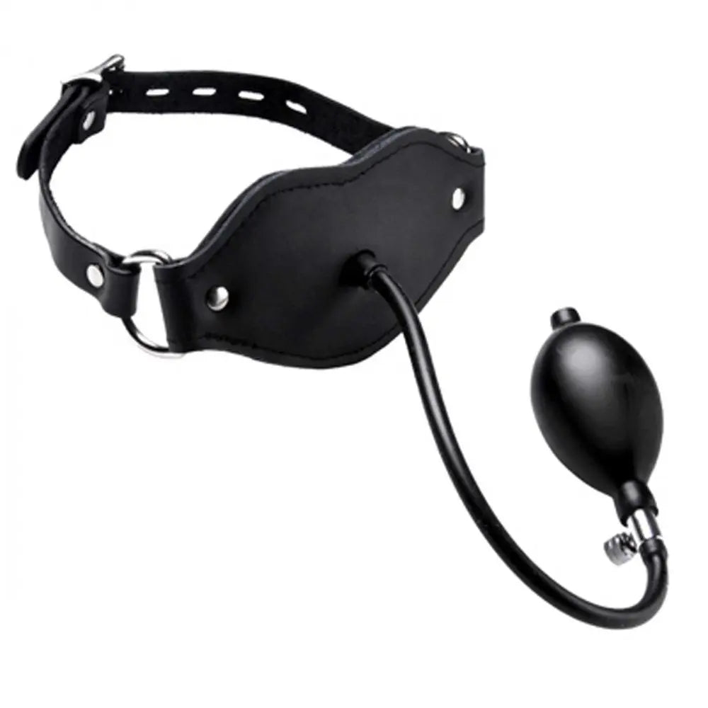 Silencer Silicone Locking Inflatable Penis Gag BDSM Gag  Masks, Gags and Blindfolds