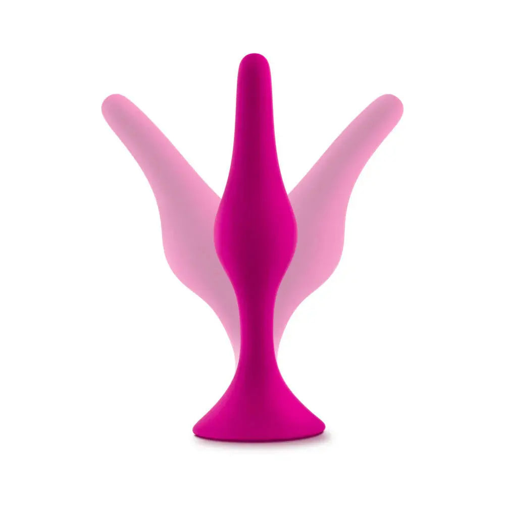 Silicone Beginner Anal Plug Kit Pink Anal Training Set  Anal Training