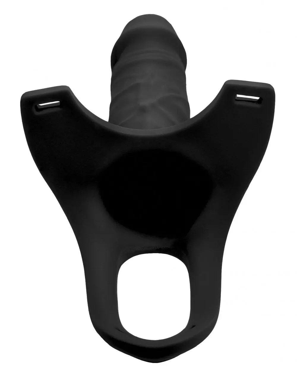Silicone Dildo Hollow Strap-on - Black Penis Sheath  Penis Extenders and Sleeves