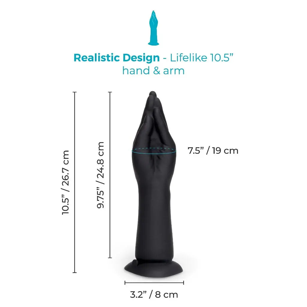 Silicone Fisting Dildo Vibrating Hand Anal Stretcher  Anal Training
