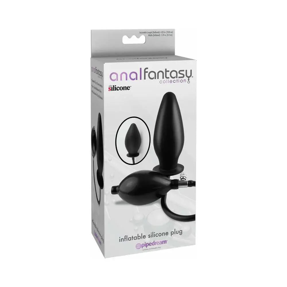 Silicone Inflatable Butt Plug Black Anal Fantasy Collection  Inflatable Toys