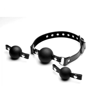 Silicone Interchangeable Ball Gag Set BDSM Training Gags  Masks, Gags and Blindfolds