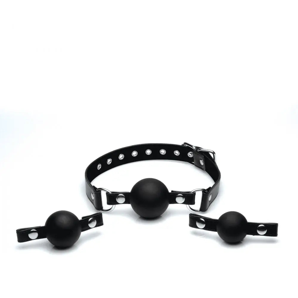 Silicone Interchangeable Ball Gag Set BDSM Training Gags  Masks, Gags and Blindfolds