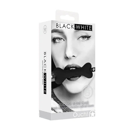 Silicone Puppy Play Bone Gag With Adjustable Bonded Leather Straps  BDSM Gag