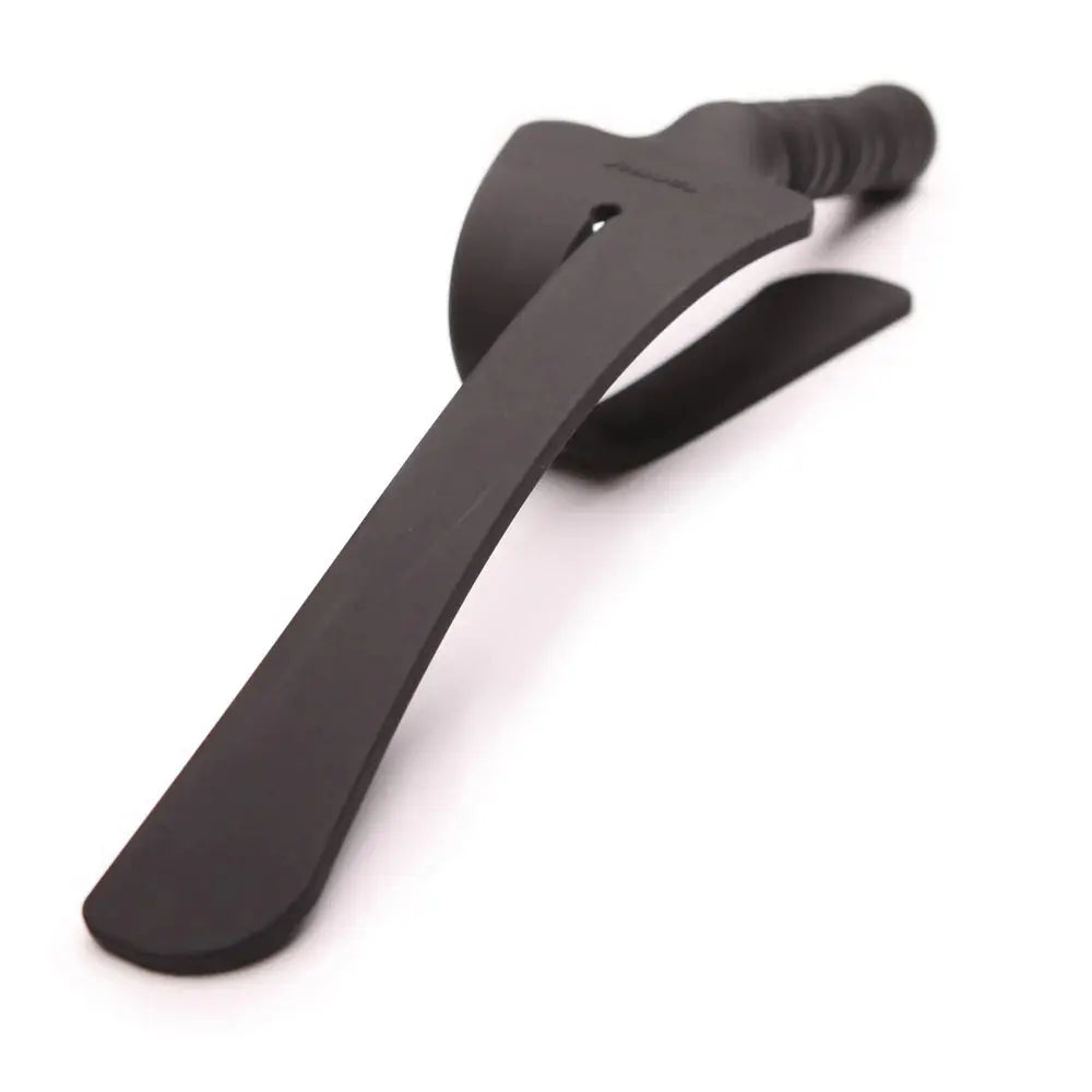 Silicone Soft Slapper Impact Play Trip 2 Tawse Paddle - Onyx  Impact Play