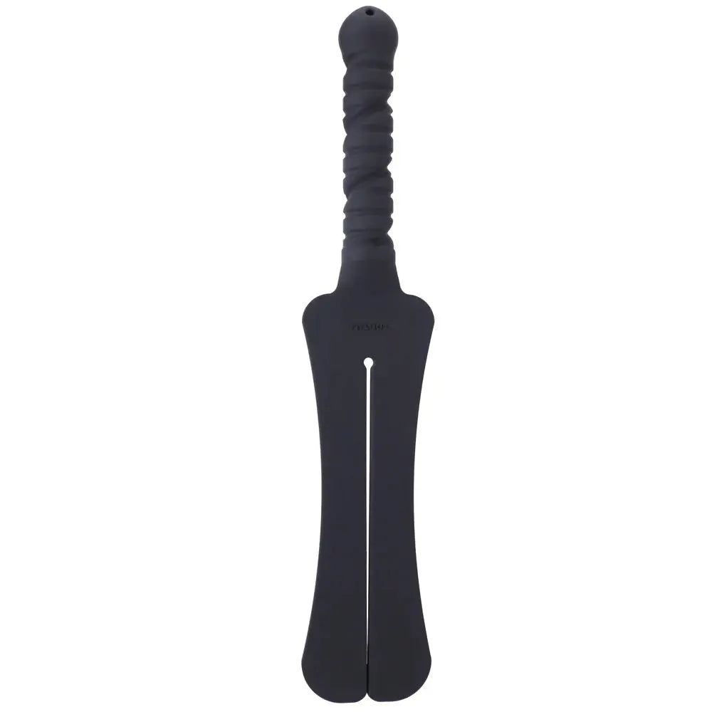 Silicone Soft Slapper Impact Play Trip 2 Tawse Paddle - Onyx  Impact Play