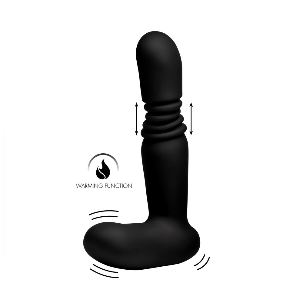 Silicone Thrusting Anal Plug With Remote Control  Prostate Play