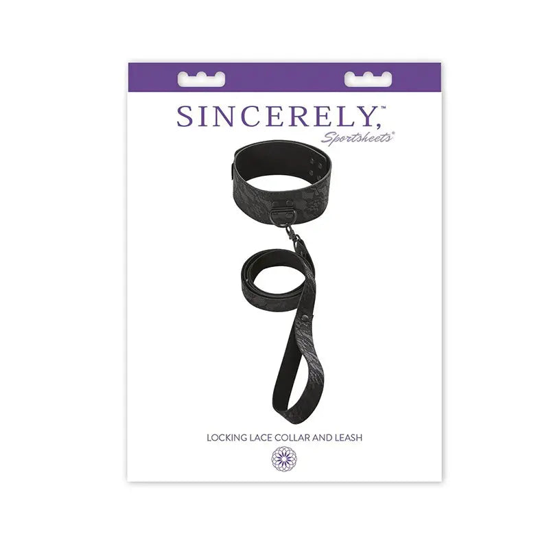 Sincerely, Sportsheets Lace Collar & Leash  Fetish - Cuffs & Restraints