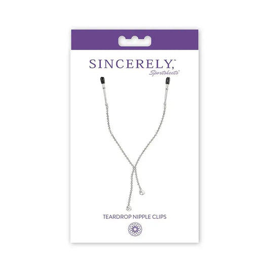 Sincerely, Sportsheets Teardrop Nipple Clips  Fetish - Nipple Clips Clamps & Suckers