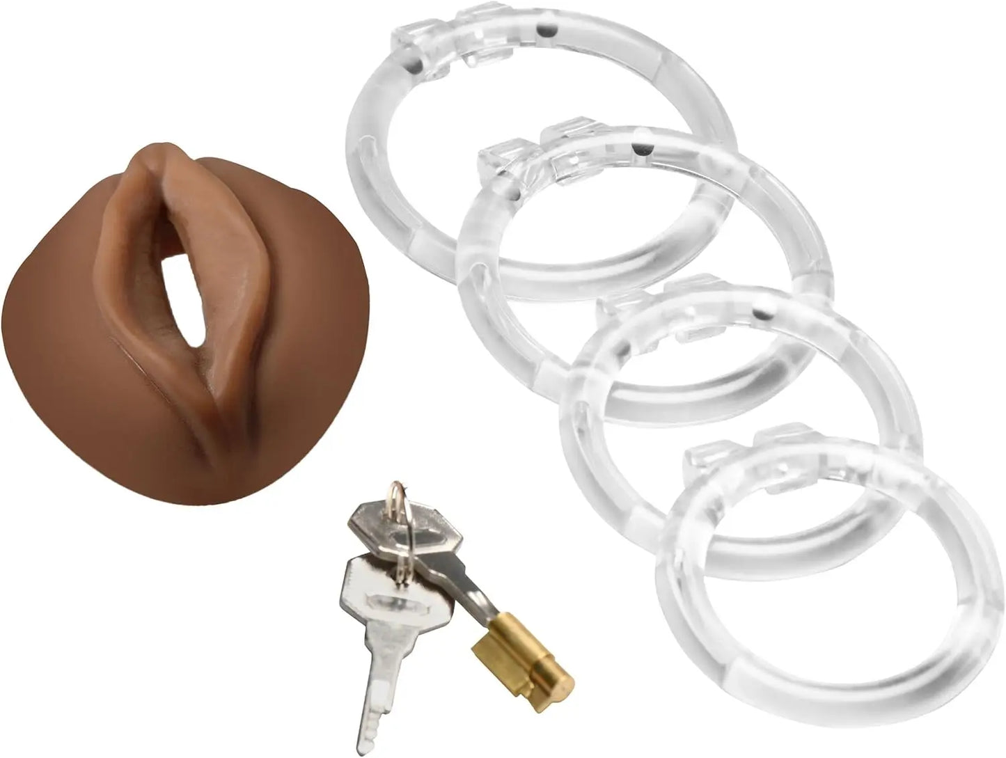 Sissification Cock Cage CBT Pussy Chastity Cage BDSM - Medium  Chastity