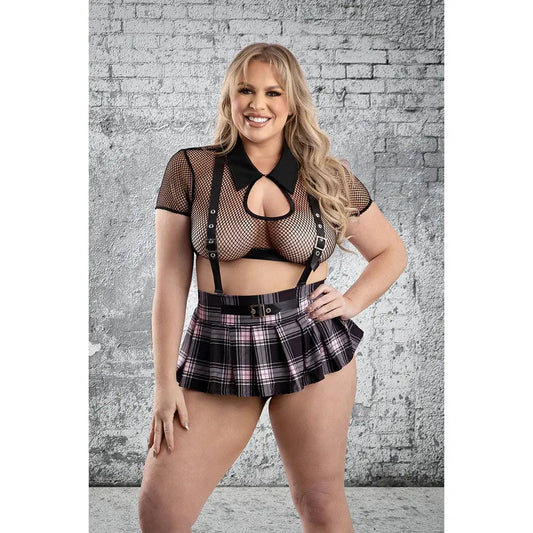 Skipping Class Sexy School Girl Plus Costume 1X 2X  Lingerie - Costumes