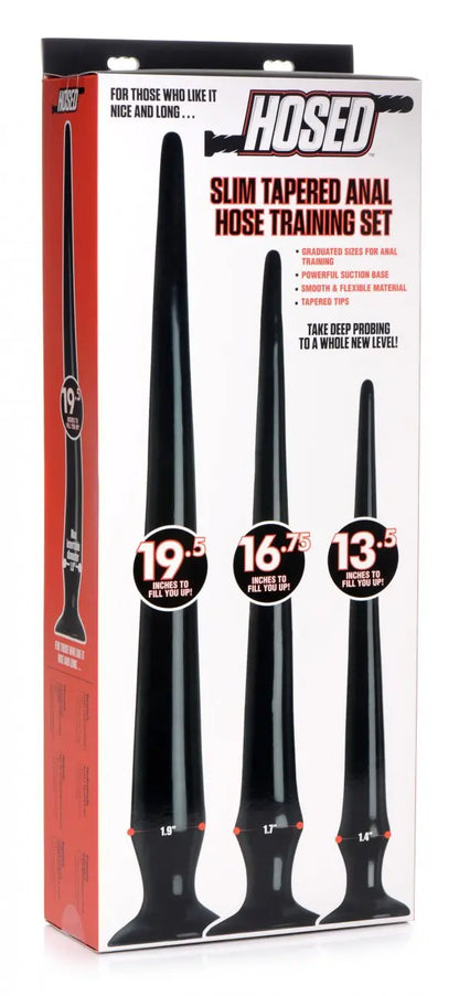 Slim Tapered Anal Hose Training Set Anal Training Set  Deep Anal Toy