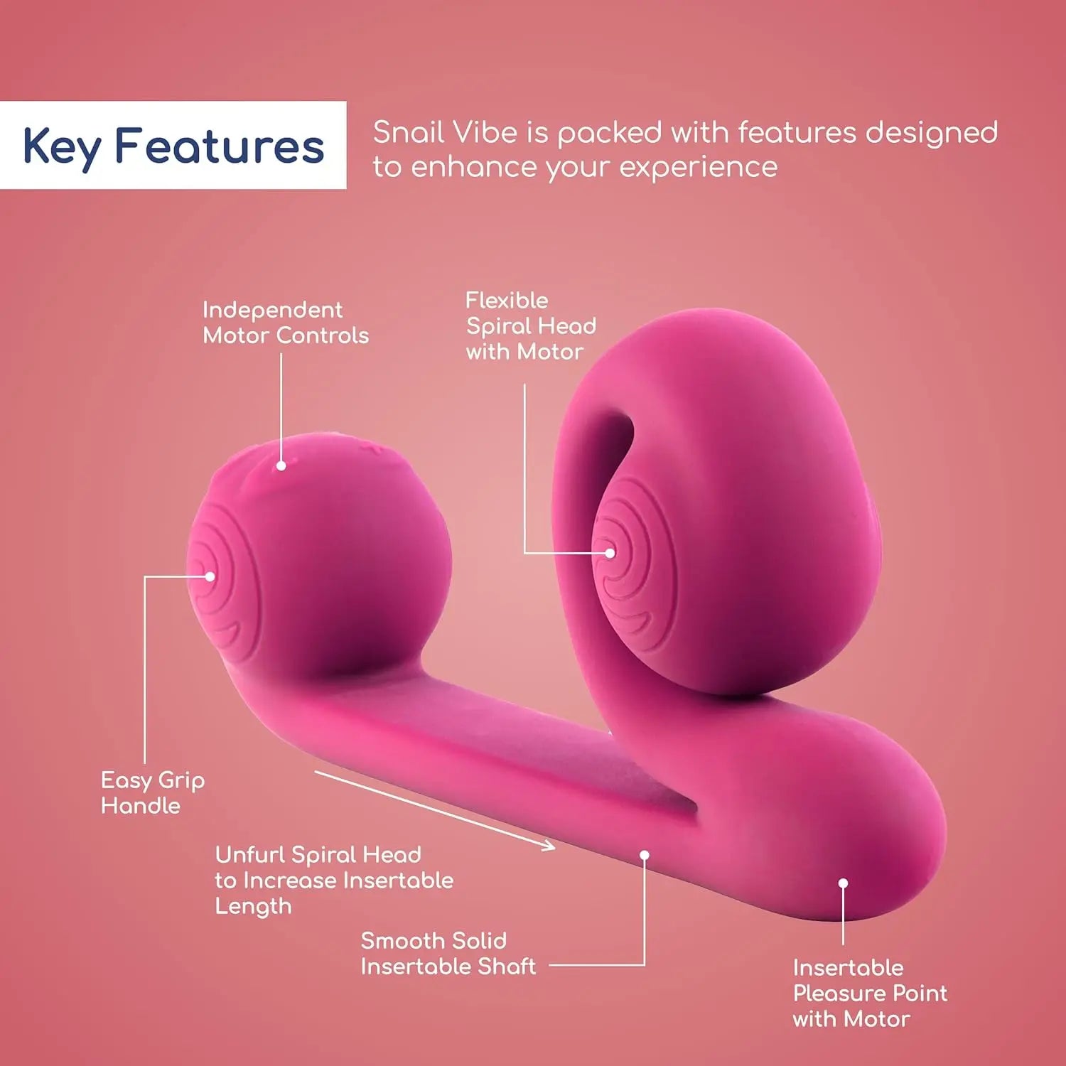 Snail Sex Toy Snail - Snail Vibe Pink Rabbit Sex Toy BBD Brands Snail Sex Toy Snail - Snail Vibe Pink Rabbit Sex Toy BBD Brands