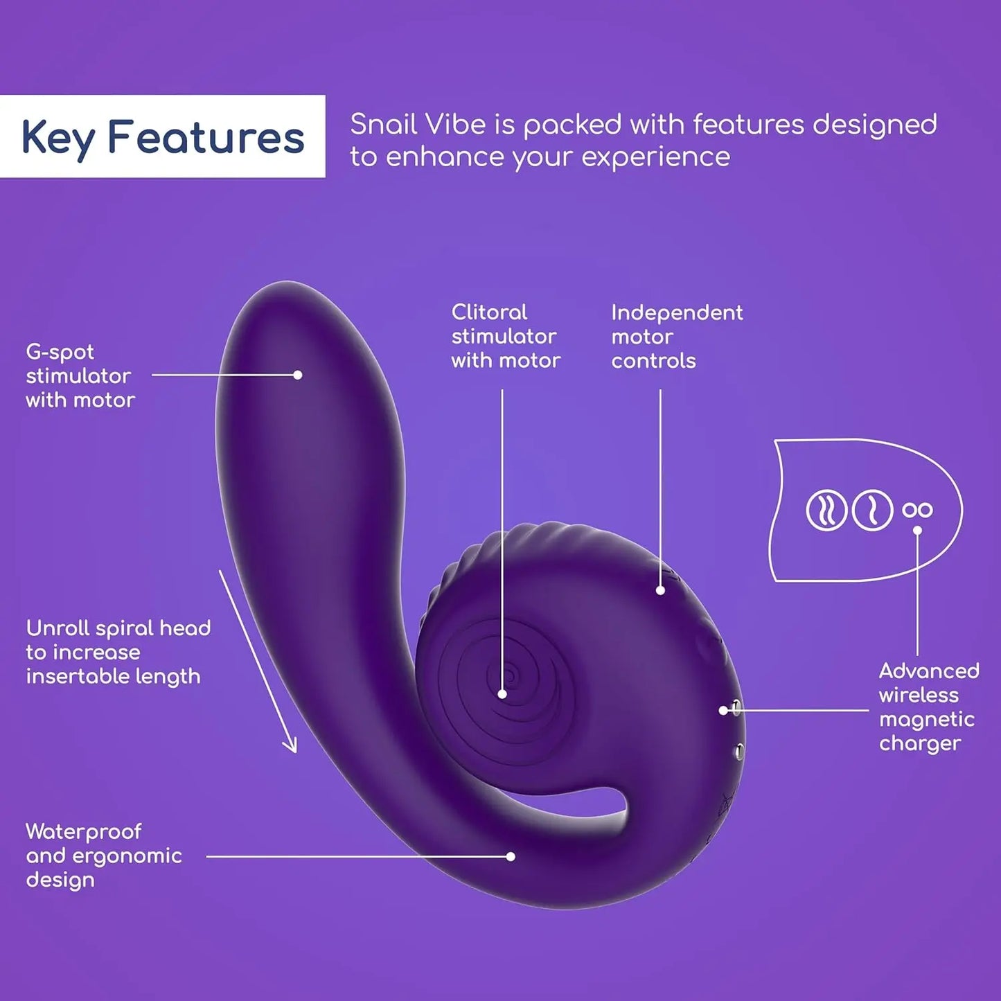 Snail Vibrator Sex Toy - Snail Vibe SVibe Gizi G-Spot Vibrator Snail Sex Toy  Vibrator