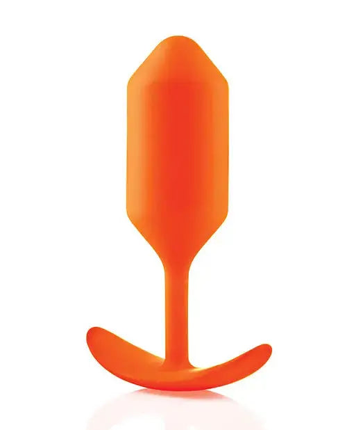 Snug Plug 3 Orange Weighted Butt Plug Anal Toy  Anal Plug Sex Toy