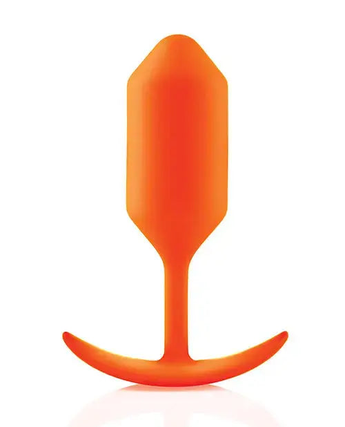 Snug Plug 3 Orange Weighted Butt Plug Anal Toy  Anal Plug Sex Toy