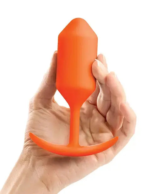 Snug Plug 3 Orange Weighted Butt Plug Anal Toy  Anal Plug Sex Toy