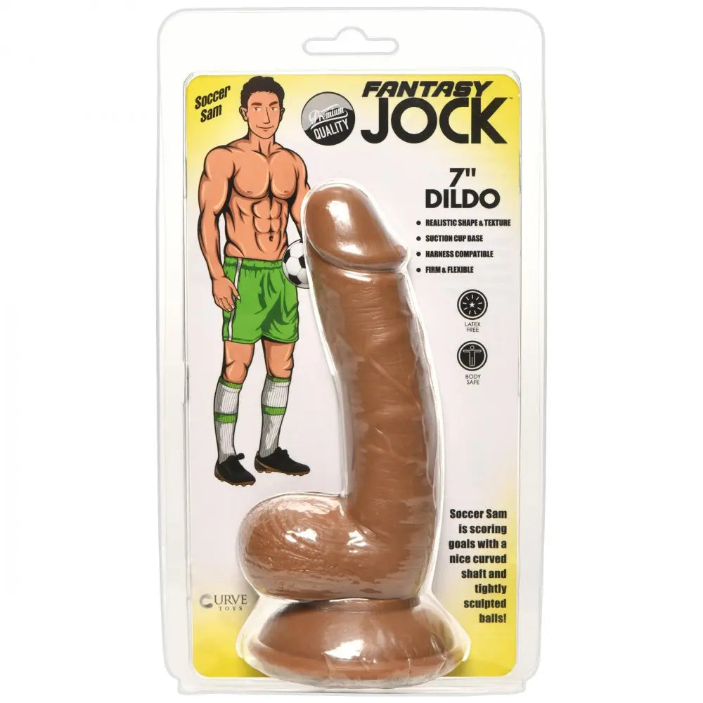 Soccer Sam 7 Inch Realistic Dildo Sex Toy  Realistic Dildos