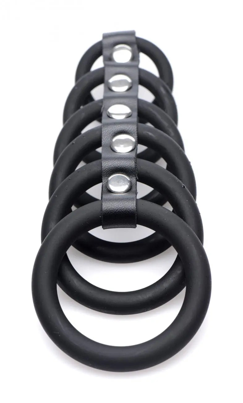 Soft Cock Cage 6 Ring Silicone Chastity Device Femdom CBT Toys  Chastity