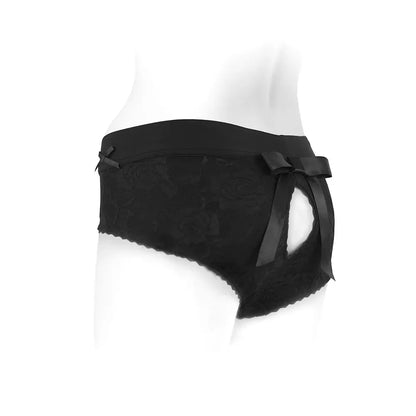 SpareParts Bella Cleavage Booty Short Strap-on Harness Black Size S  Strap-Ons and Harnesses