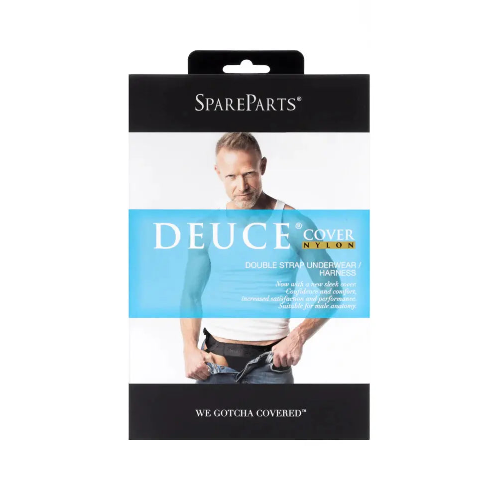 SpareParts Deuce Cover Underwear Harness Black (Double Strap) Size B Nylon  Harnesses