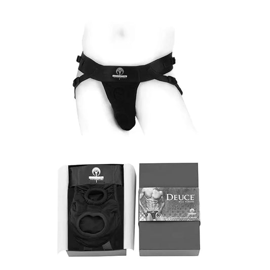 SpareParts Deuce Double Strap Harness Black Size B Magnum  Harnesses