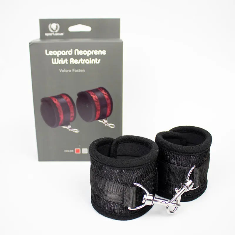 Spartacus Wrist Restraints Neoprene Black  Fetish - Cuffs & Restraints
