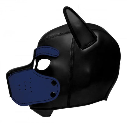 Spike Neoprene Puppy Hood - Blue BDSM Pup Play  Animal Play