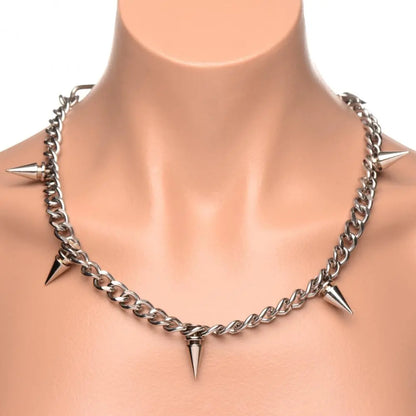Spiked Punk Necklace BDSM Consideration Collar  Collars and Leads