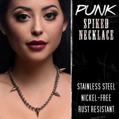 Spiked Punk Necklace BDSM Consideration Collar  Collars and Leads