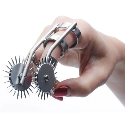 Spikes Double Finger Pinwheel BDSM Sensory Toys  Medical