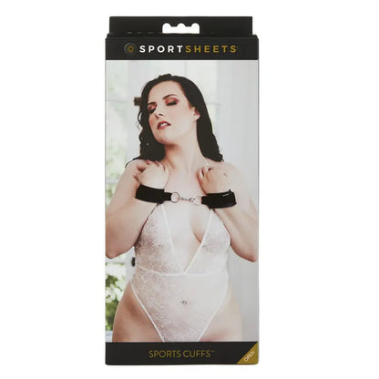 Sports Bondage Cuffs - Black BDSM Wrist Cuffs  Restraints and Cuffs