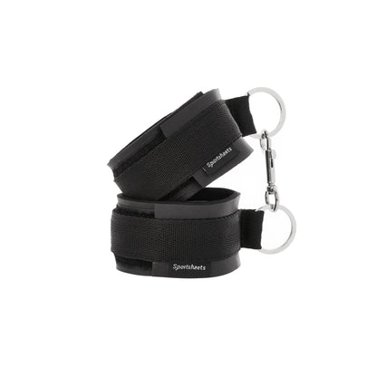 Sports Bondage Cuffs - Black BDSM Wrist Cuffs  Restraints and Cuffs
