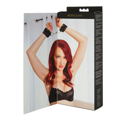 Sports Bondage Cuffs - Black BDSM Wrist Cuffs  Restraints and Cuffs