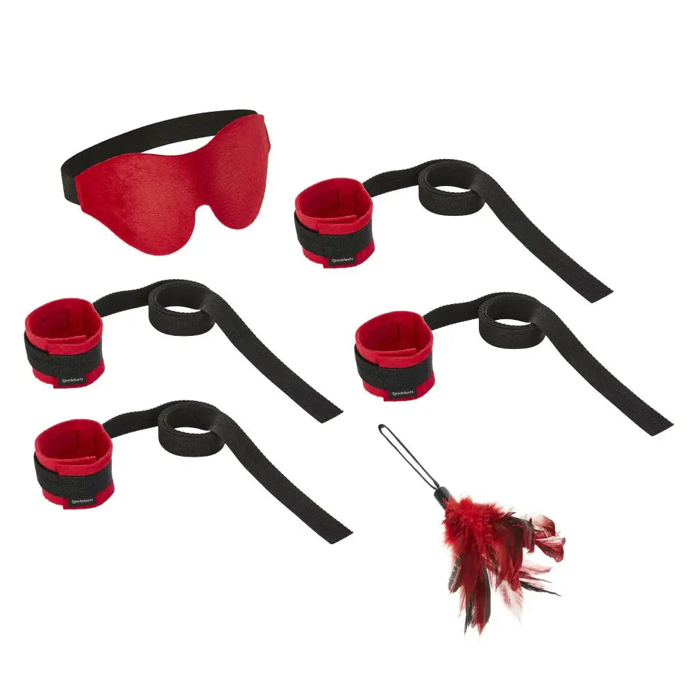 Sportsheets 6-Piece Sexy Submissive Bondage Kit Red  Bondage Kits