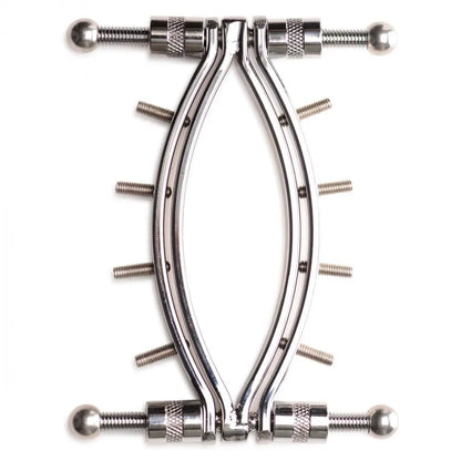 Spread Em Stainless Steel Poker Labia Clamp with Adjustable Pressure Screws  Bondage Gear