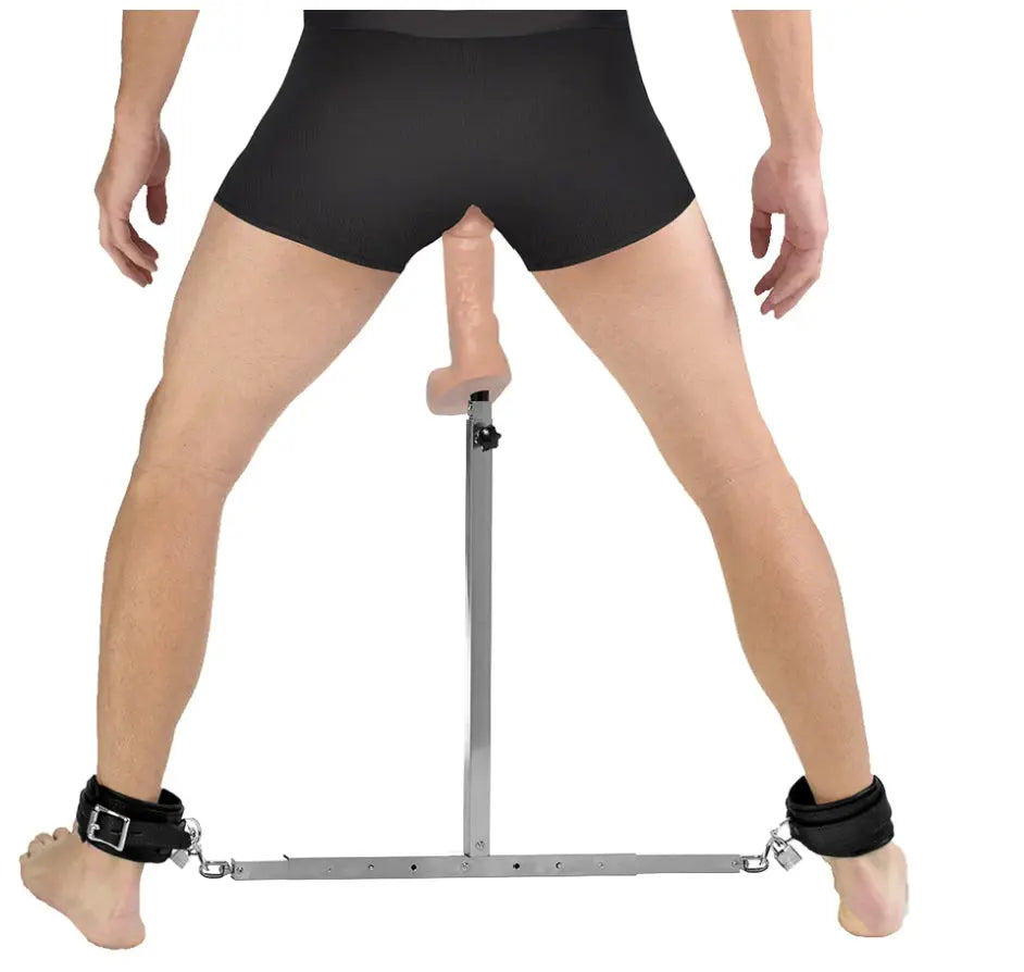 Squat Anal Impaler with Spreader Bar and Cuffs BDSM Furniture  Dungeon Furniture and Accessories