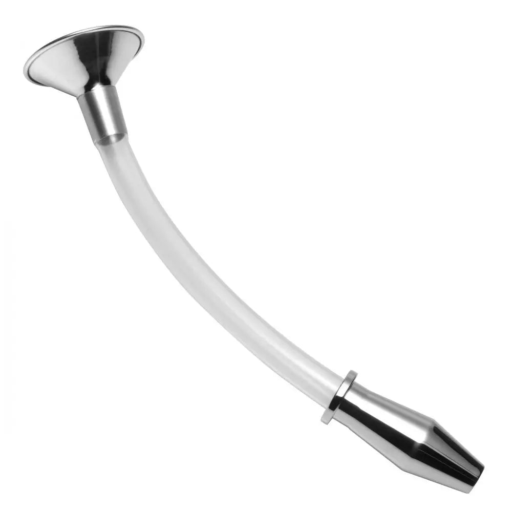 Stainless Steel Ass Funnel with Hollow Anal Plug Gaping Butt Plug  Metal Toys