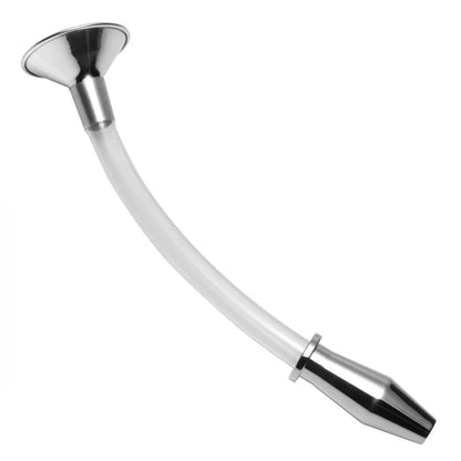 Stainless Steel Ass Funnel with Hollow Anal Plug Gaping Butt Plug  Metal Toys