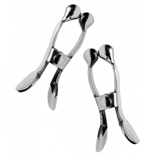 Stainless Steel Ball-Tipped Nipple Clamps - BDSM Nipple Toys  Nipple and Clit Toys