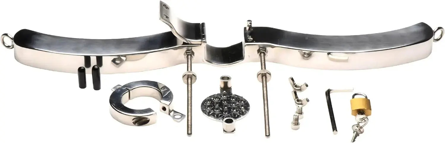 Stainless Steel Humbler with Ball Crusher Cock and Ball Torture BDSM  Cock and Ball Torture