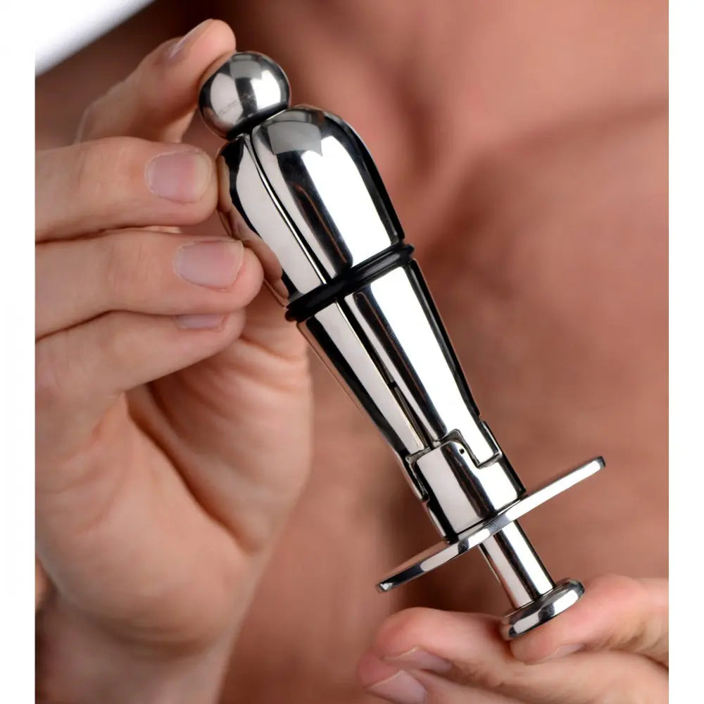 Stainless Steel Locking Anal Plug Bondage Anal Plug Anal Expander  Anal