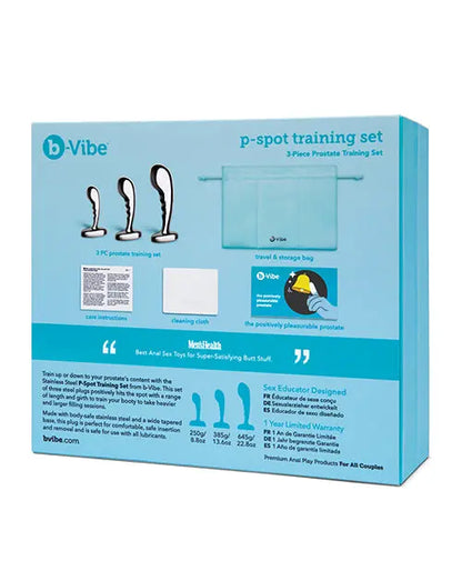 Stainless Steel P-Spot Training Set Prostate Plug Kit Metal Prostate Massager Sex Toy  Anal