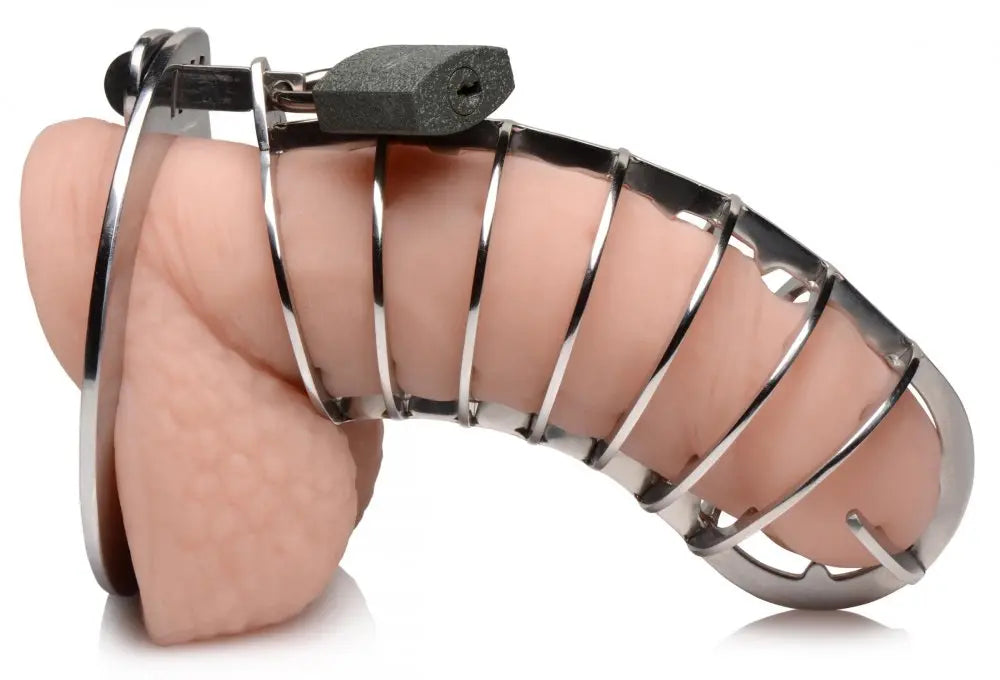 Stainless Steel Spiked Chastity Cage  Chastity