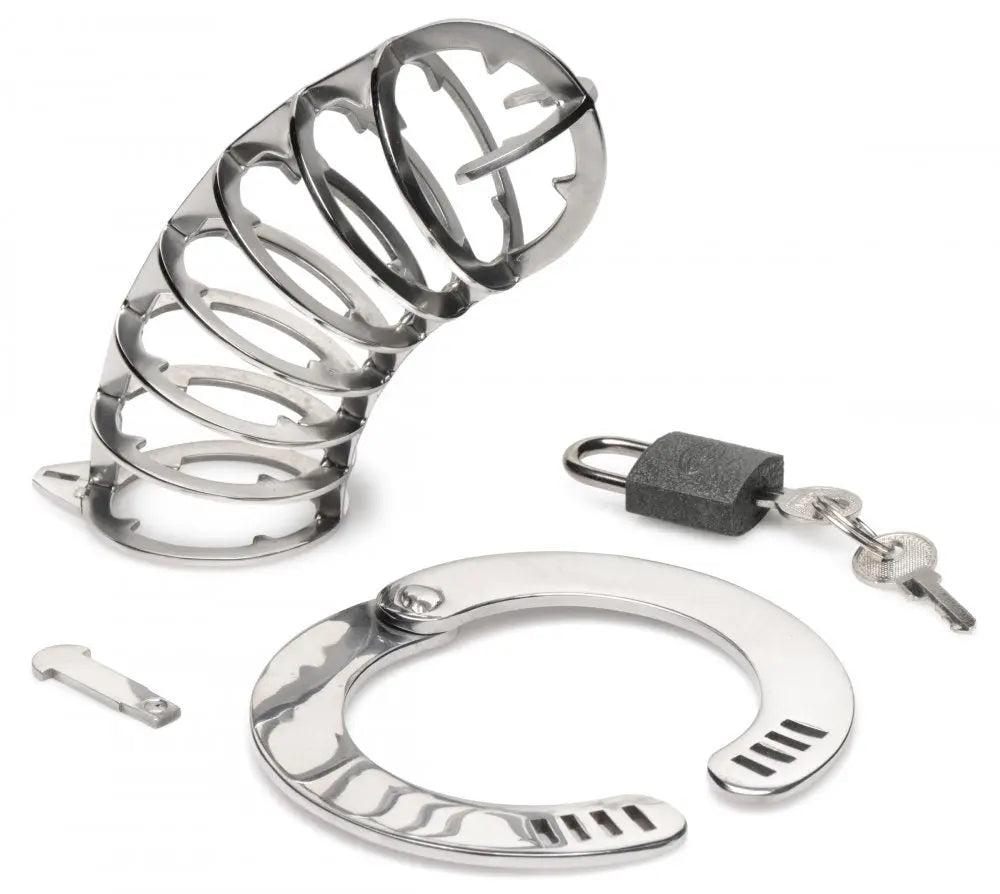 Stainless Steel Spiked Chastity Cage  Chastity