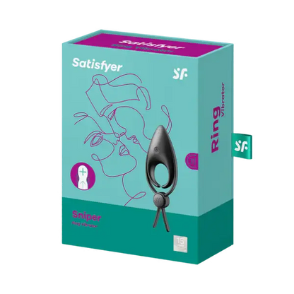 Stamina Sex Toy for Men Satisfyer Sniper Endurance Cock Ring- Black  For Him