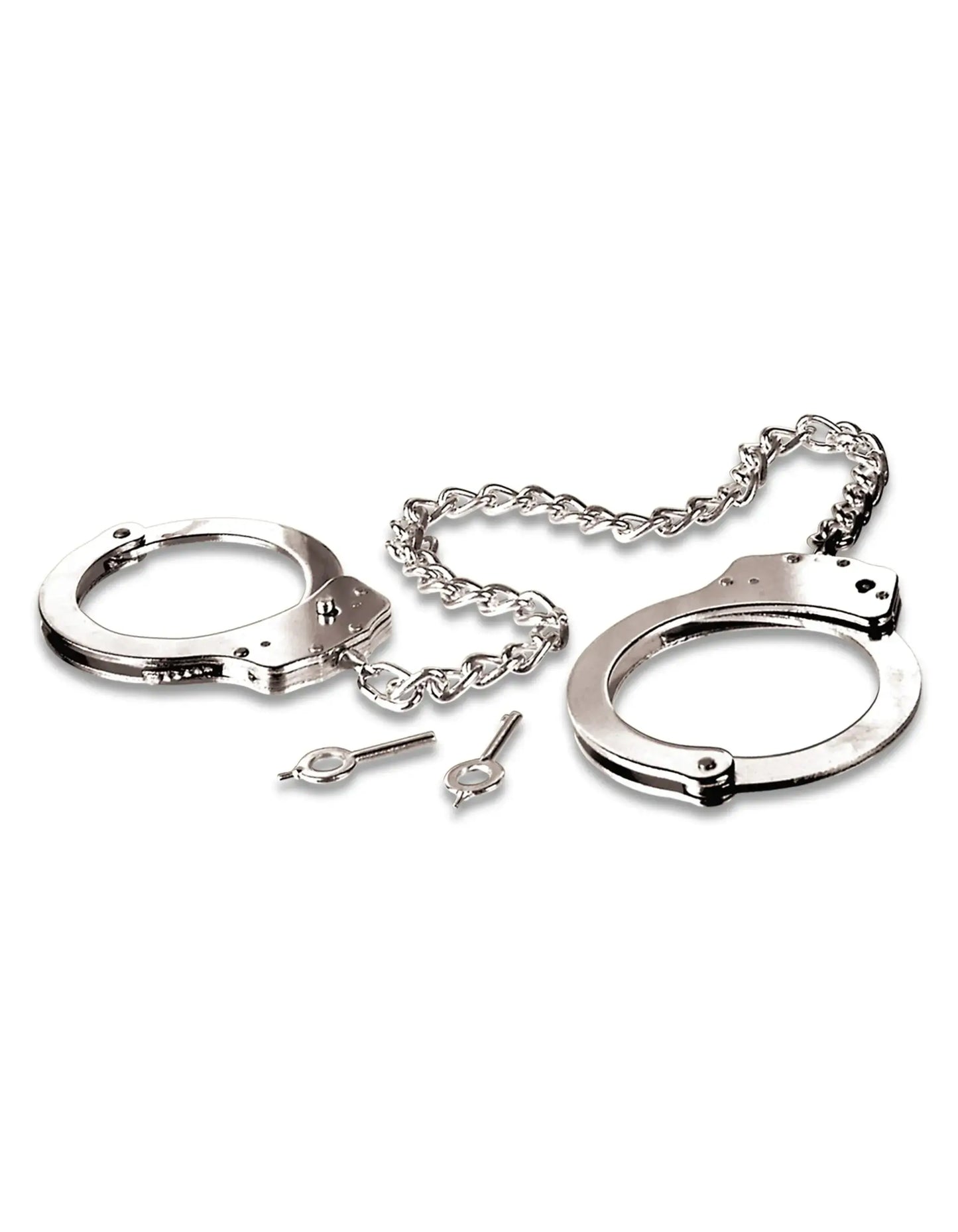 Steel Heavy Duty Bondage Ankle Cuffs Metal Leg Cuffs Silver  Fetish - Cuffs & Restraints
